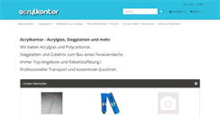 Desktop Screenshot of acrylkontor.de